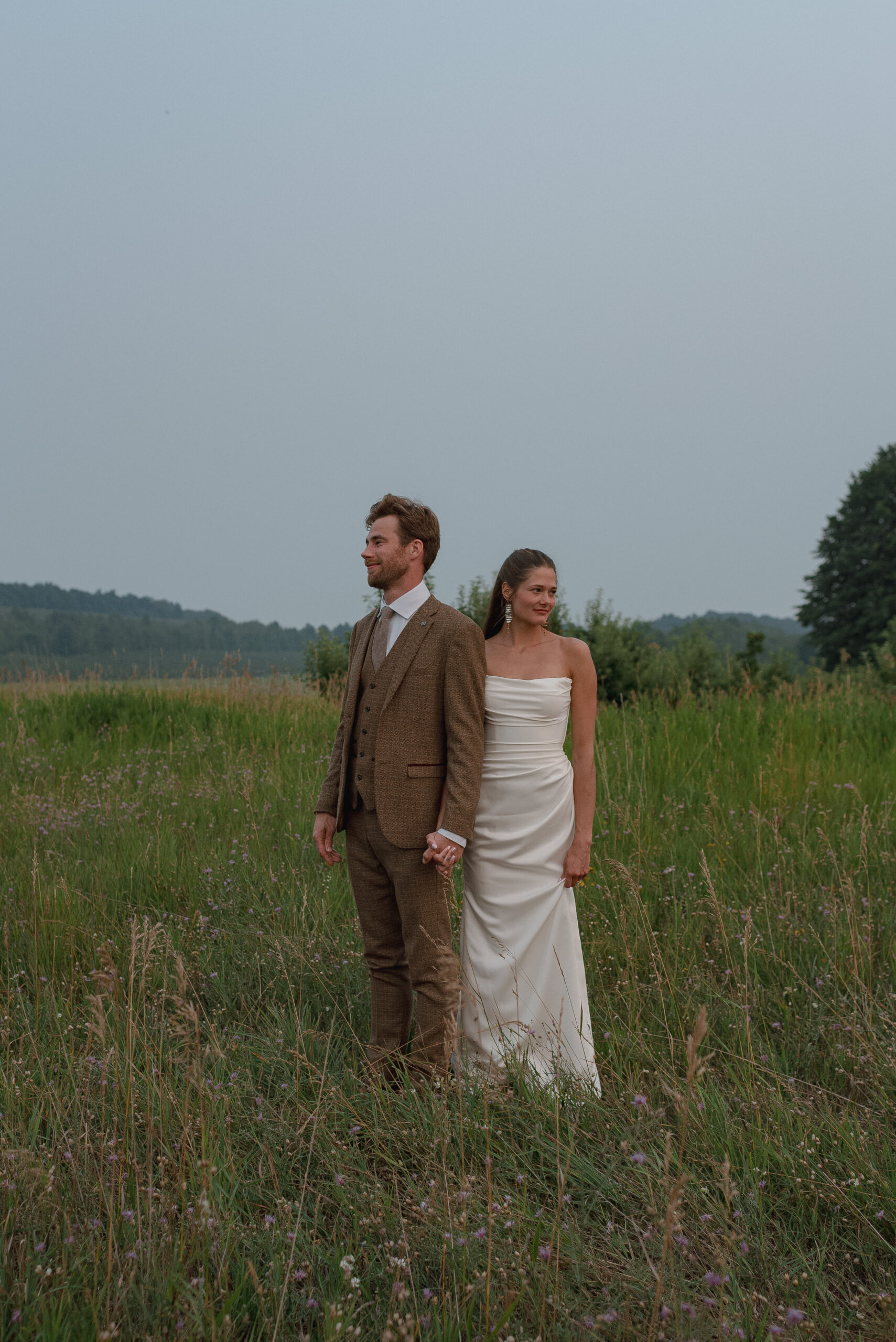 Suttons bay intimate wedding sunet